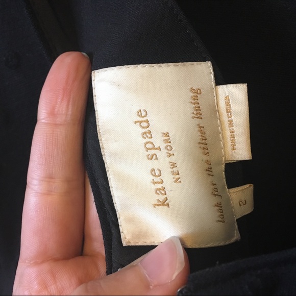 Kate Spade black on black polka dot dress - Picture 6 of 8